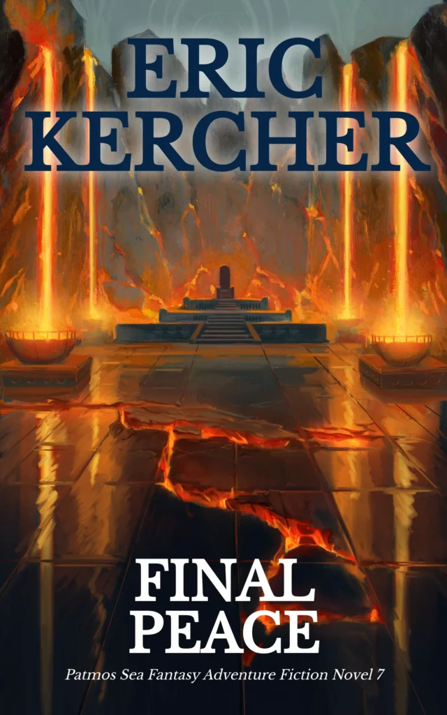 A fiery throne